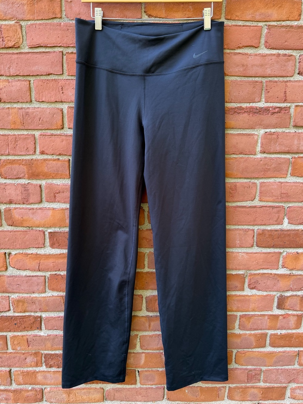 Nike Womens Black Dri-Fit Wide Leg Athletic Pants